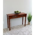 thumbnail image 1 of International Caravan Windsor Console à 2 Tiroirs en Noyer Teinté, 1 of 2