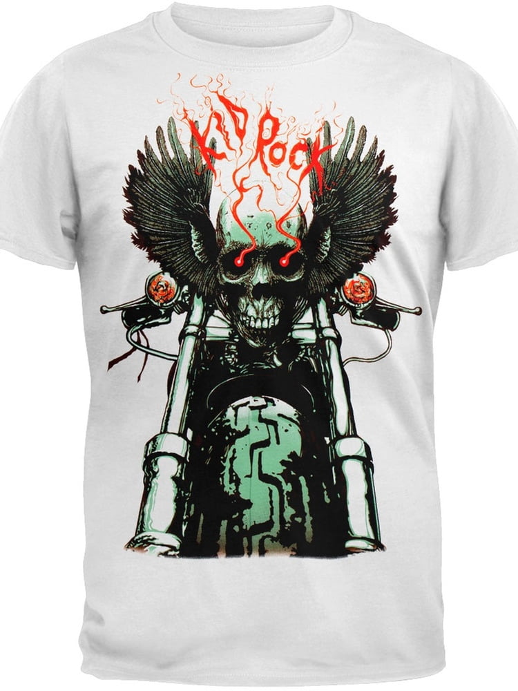 CHILDRENS T-Shirt front and back printed skeleton biker KIDS