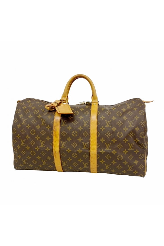 Pre-Owned Louis Vuitton Monogram Keepall 50 Boston Bag M41426 Brown Men's and Women's