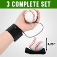 thumbnail image 2 of Reactive Sports Wrist Balls Baseballs - 3PK - Return Rebound Bouncy Wristband Balls w/Elastic Cord - Wrist Toy for Teens Adults Exercise or Play - Nice Gift Party Favor, Fun Outdoor Activity, 2 of 6