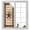 Brown, variant on Static Cling Non Adhesive Window Film, Eucalyptus Leaves Window Privacy Film Frosted, Spring Pastoral Butterfly Botanical Opaque Window Coverings for Small Windows, Home, 17.7 x 39.3 Inches