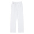 thumbnail image 4 of Akiihool Mens Linen Pants Big and Tall Men's Way Stretch Dress Pant Slim Fit Flat Front White,S, 4 of 5