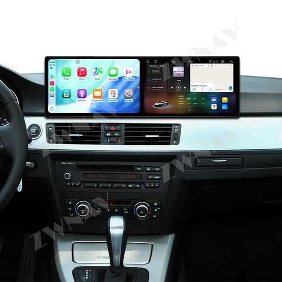 ZWNAV Dual 9.1 inch Screen Car Radio For BMW 3 Series 2005-2012 Android 15 Multimedia Player GPS Navigation Auto DSP Stereo Host