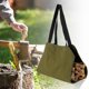 thumbnail image 5 of Portador de madera Portador de troncos Bolsa de asas Camping Picnic Soporte verde Sunnimix Estante portador de leña, 5 of 8