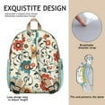 thumbnail image 3 of Botanical Colorful Print School Backpack - Breathable & Adjustable, 3 of 5
