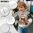 thumbnail image 7 of Xixirimido Cat Snow Christmas Theme Print Toddler Girls Casual Sweatshirt Long Sleeve Pullover with Ruffle Shoulder Graphic Crewneck Sweater for Fall & Winter, for 7-8Y, 7 of 7