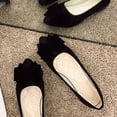 thumbnail image 6 of Miluxas Women's Casual Flats Bowknot Pointed Toe Ballet Flats Dressy Bridal Shoes Slip on Loafers for Women Comfortable Shoes Black 5.5(36), 6 of 6
