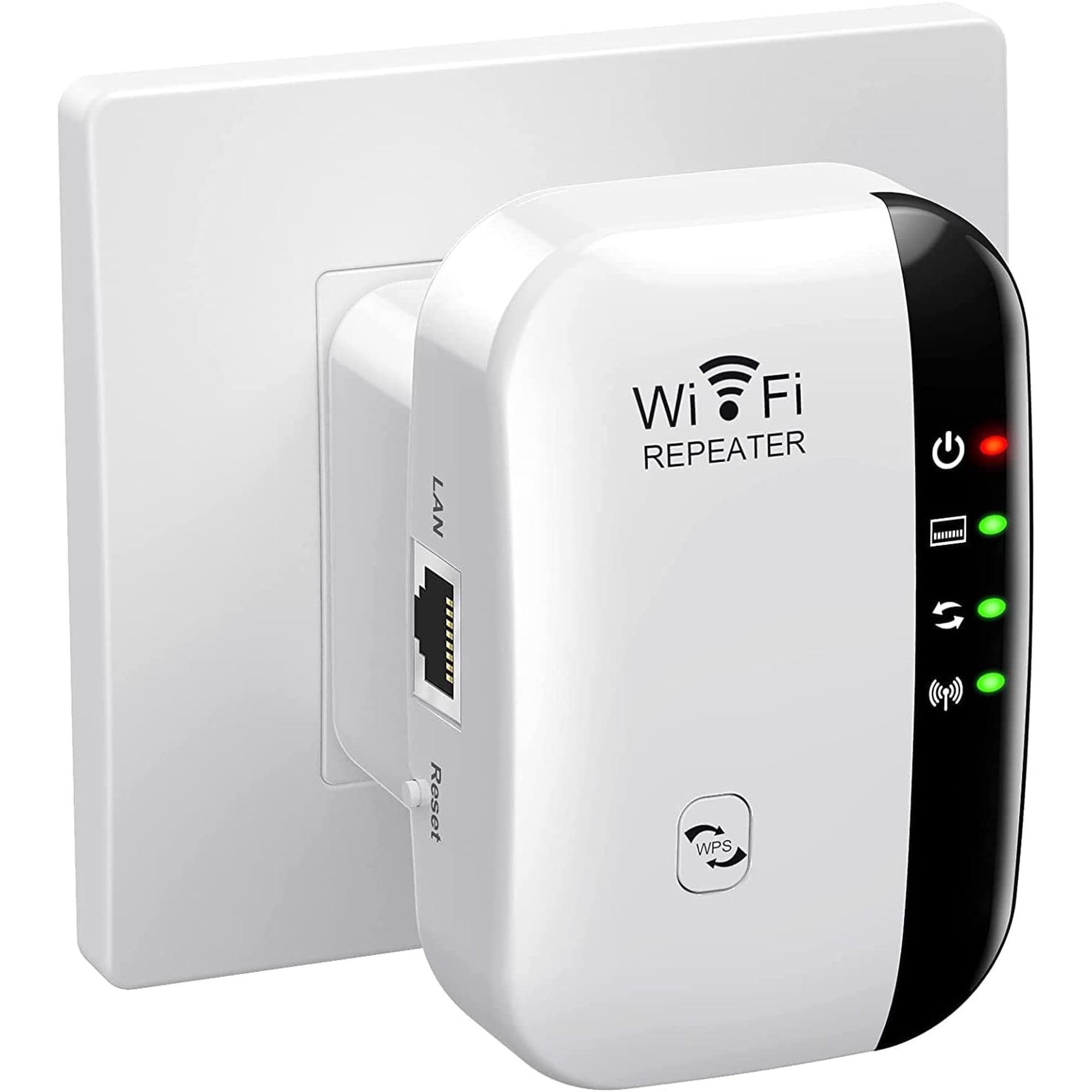Digitnow WiFi Range Extender Super Boost WiFi Up to 300Mbps Repeater, WiFi Signal Booster, Access Point Easy Set-Up 2.4G Network with Integrated Antennas LAN Port & Compact Designed Internet Booster