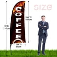 thumbnail image 2 of QSUM Coffee Feather Flag Kit,7FT Coffee Shop Advertising Banner，Cafe Business Signs,Coffee Decoration Display, 2 of 6
