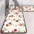 thumbnail image 2 of Kitchen Rugs Sets Of 2,Pioneer Flower Floral Print Pattern Anti Fatigue Kitchen Mat Rugs Non Slip Washable,Decorative Kitchen Floor Mats for Kitchen,Sink,Laundry,17"x47"+17"x47", 2 of 5