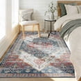 thumbnail image 5 of 5x7 Area Rugs Living Room Rug Washable Vintage Boho Rug No Slip Stain Resistant Soft Carpet Large Carpets for Bedroom Dining Room Farmhouse Hallway Home Office, 5 of 8