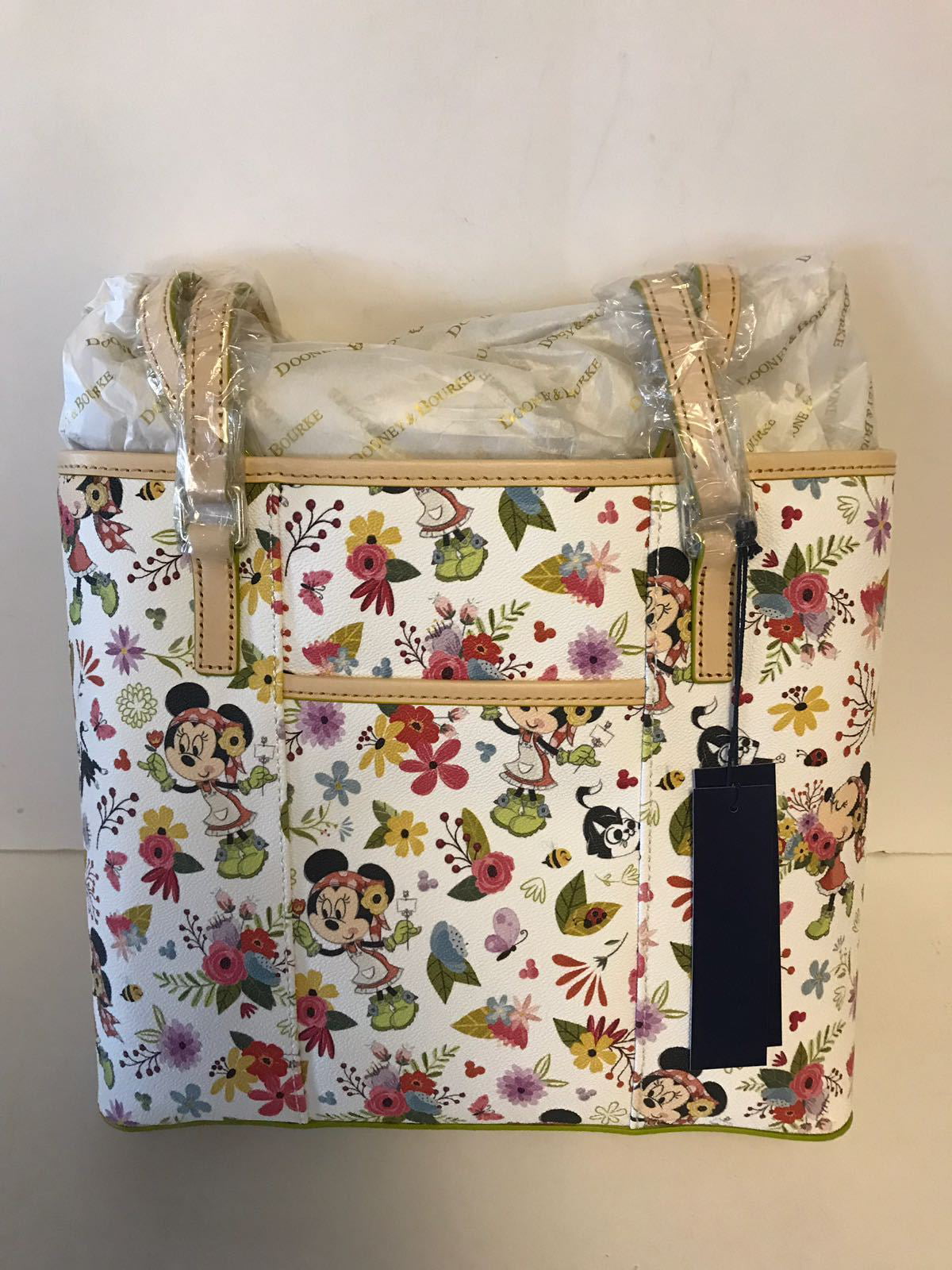 disney epcot flower & garden 2018 dooney bourke small tote minnie new with  tags