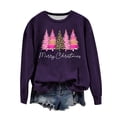 thumbnail image 2 of DPTALR Women's Christmas Printed Round Neck Long Sleeved Top Loose Fitting Sweater, 2 of 4