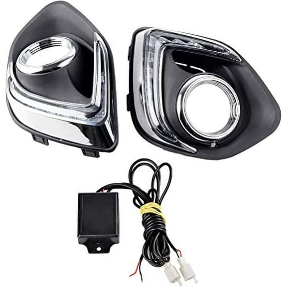 Astra Depot LED Daytime DRL Light Fog Lamp Assembly Kit For 2013 2014 2015 Mitsubishi ASX Outlander Sport