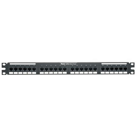 Panduit 24 Port Cat5e Network Patch Panel - 24 x RJ-45 - 24 Port(s) - 24 x RJ-45 - 24 x RJ-11 - 1U High - Rack-mountable