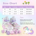 thumbnail image 3 of Costway 4 Sizes Adjustable Quad Skates with Light-up Wheels Safety Protection for Ages 13+ Pink, 3 of 10