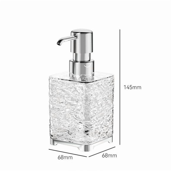 Botella de viaje recargable portátil de 300 ml: champú tipo prensa, gel de ducha y botella de espuma desinfectante for manos