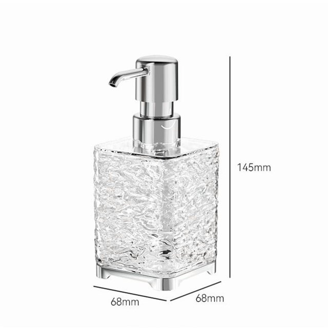 Botella de viaje recargable portátil de 300 ml: champú tipo prensa, gel de ducha y botella de espuma desinfectante for manos