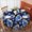Pioneer Flower Floral-1, variant on Pioneer Flower Floral Print Pattern Round Tablecloth 60 X 60 Inch, Wrinkle Resistant Wipeable Table Cloth for Kitchen Dining Picnic Patio Party