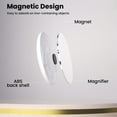 thumbnail image 5 of 5X Magnifying Mirror,Small Magnifying Mirror with Magnetic,Travel Mganifying Mirror,Compact Mirror, 5 of 6