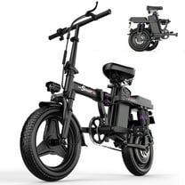 500W two-person mini electric bike, super load-bearing 300 pounds, 48V 15AH removable battery UL2849, multi-shock absorption provides higher comfort, suitable for adults and teenagers travel
