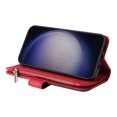 thumbnail image 2 of Allytechgroup Wallet Case for Samsung Galaxy S25+ Plus, with Zipper Pocket Multiple Cards Slots Flip Stand Shockproof Premium PU Leather Hand Wrist Phone Cover for Samsung Galaxy S25+, Red, 2 of 12