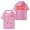 Pink, variant on Josiah Queen Merch Mt Zion Hooded T-shirt Men Women Short Sleeve Tee Casual Fashion Tops