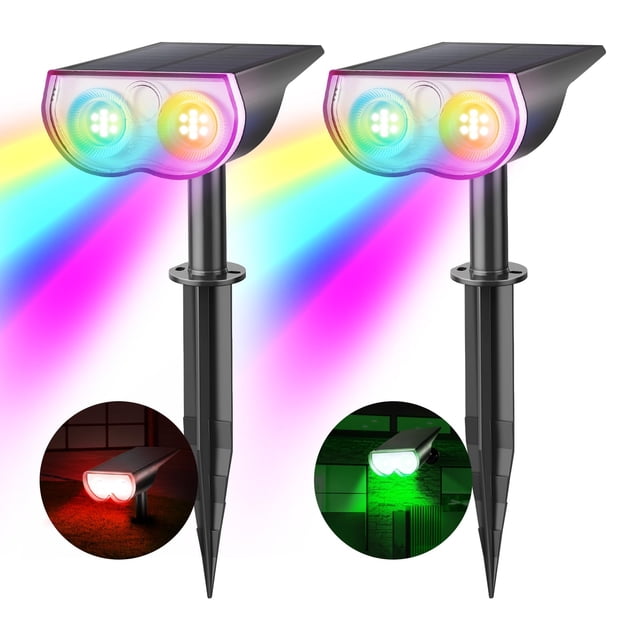 Focos solares Consciot, 22 LED, IP67, impermeables, paquete de 2