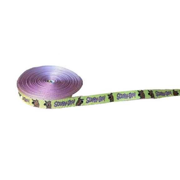 Scooby Doo Cartoon Character Yellow Border 1" Wide 3 Yards Long Repeat Ribbon