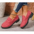 thumbnail image 5 of Womens Loafers Shoes Platform Chunky Penny Loafer Lug Sole Comfortable Slip On Work Office Business Casual Dress Shoes, US Size 5-11.5, 5 of 11