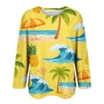 thumbnail image 4 of MEICHEN Women's Fashionable Casual Comfort Printed Sleeve Top Loose Summer T Shirts for Women, 4 of 5