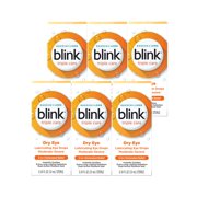 6 Pack - Blink Triple Care Lubricating Eye Drops – Long-Lasting Hydration for Moderate to Severe Dry Eyes, Moisturizes & Soothes with Hyaluronate, 0.34 Fl Oz