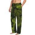thumbnail image 2 of Bingfone Tropical Palm Leaves Fern Leaf Mens All Over Print Sleep Pajama Pants-Large, 2 of 9