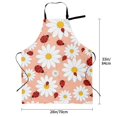 thumbnail image 5 of Lsque Daisy and Ladybug Waterproof Apron Chef Aprons for Men Heavy Duty Chemical Work Apron Extra Long Grilling Aprons with Adjustable Bib Apron, 5 of 9