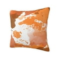 thumbnail image 2 of YFYANG Square Decorative Throw Pillow Case (Without Pillow Insert), Orange Watercolor Texture Bedroom Sofa Car Cushion Cover, 22"x22", 2 of 9