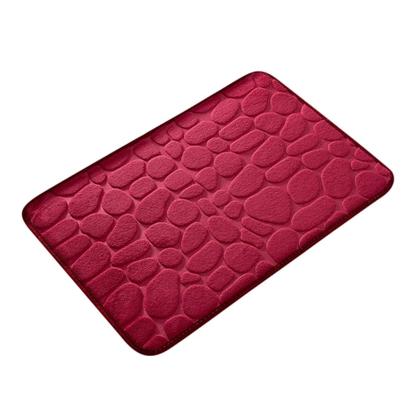 Bath Rugs for Bathroom1Pc Memory Foam Bath Rug Embossed Bathroom Mat Water Absorbent and Washable Bath Rugs, Non-Slip, Thick, Soft and Comfortable Carpet for Show