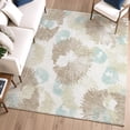 thumbnail image 6 of Addison Rugs Mayfield Premium Machine Washable Transitional Floral Mocha Rectangle Rug, 3' x 5', 6 of 6