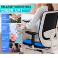 thumbnail image 3 of Gel Seat Cushion for Long Sitting - 1.65inch Double Thick Cooling Egg Cushion for Back, Hip, Sciatica, Coccyx, Tailbone Pain Relief - Office Chair Car Seat Cushion – Wheelchair Cushions, 3 of 5