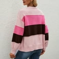 thumbnail image 4 of Viikei Plus Size Cardigans for Women Sweater Coat Cardigan Women Cardigans Clearance Casual Stripe Stitching Recreational Long Sleeve Cardigan Loose Sweater Coat, 4 of 9