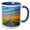 Blue/White, variant on 3drose, Freeway Through Atacama Desert, San Pedro De Atacama,chile., 11oz Mug