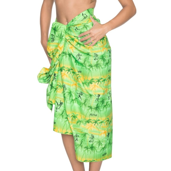 HAPPY BAY Women's Beachwear Summer Pareo Casual Vacation Swim Cover up Sarong Coverups Maxi Beach Wraps for Women One Size Shamrock Green_R888