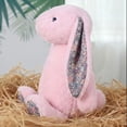 thumbnail image 5 of Kiewfjdk Blossom Pink Bunny Stuffed Animal 9.84"– Easter Bunny Plush Long Ears, Cuddly Plushies for Kids Age 3+, Perfect Birthday & Easter Gifts, 5 of 9