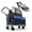 Blue(400lb), variant on Folding Wagon 2-in-1, 650lb Heavy Duty Collapsible Cart, All-Terrain Wheels w/Brakes, Side Pockets - Azure Blue