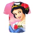 thumbnail image 2 of Camisetas de verano para niños de Blancanieves, camisetas de moda para niños y niñas, camisetas casuales de dibujos animados de manga corta de Disney para niños de 4 a 14 años, 6 años Gao Jinjia LED, 2 of 2