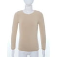 thumbnail image 3 of Manyakai Kids Girls Boys Thermal Underwear Suit Long Sleeve Tops and Pantyhose Legging Set Base Layer Type D Nude M, 3 of 6