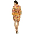 thumbnail image 2 of Bimba Women Printed Short Cotton Robe Bride Bridesmaid Getting Ready Coverup, 2 of 6