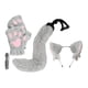 thumbnail image 5 of Accesorios de disfraz lindos para adultos y niños, accesorios de cosplay, conjunto de orejas y cola de gato Blanco, 5 of 9