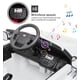 thumbnail image 5 of Coche eléctrico para niños 12V, juguete para montar 4.5 MPH para edades 3-8, con control remoto parental, reproductor de música, MP3, luces LED (blanco), 5 of 7