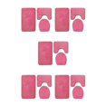 thumbnail image 1 of Guardoinrt 3x Bathroom Mat Set Easy To Clean Waterproof Comfortable Eco-friendly Anti-slip Bathroom Rug Sets PJ210611-B004 5Set, 1 of 6