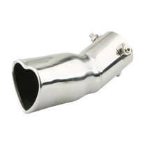 JGJJUGN Car Modified Heart-shaped Exhaust Pipe Double Pipe Tail Throat Performance Muffler Upgrade, Durable Automotive Tailpipe for Enhanced Horsepower and Stylish Vehicle Appearance